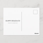 Weihnachts-Vierfamilien-Foto | Rosa Falalala Postkarte (Rückseite)