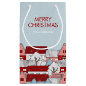 Weihnachts-Village-Weihnachtsgeschenk-Tasche Kleine Geschenktüte (Rückseite)