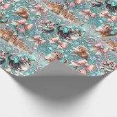Weihnachts-Village-Wrapping Paper: Kittens in Vows Geschenkpapier (Ecke)