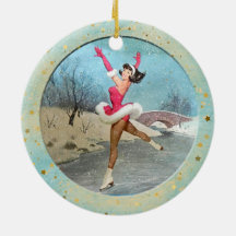 Weihnachts-Vintag-Ice-Skater