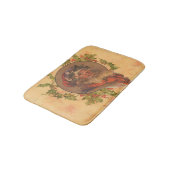 Weihnachts-Vintag-Portrait Badematte (Schrägansicht)