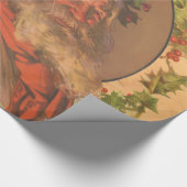 Weihnachts-Vintag-Portrait Geschenkpapier (Ecke)