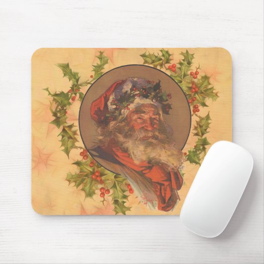 Weihnachts-Vintag-Portrait Mousepad (Mit Mouse)