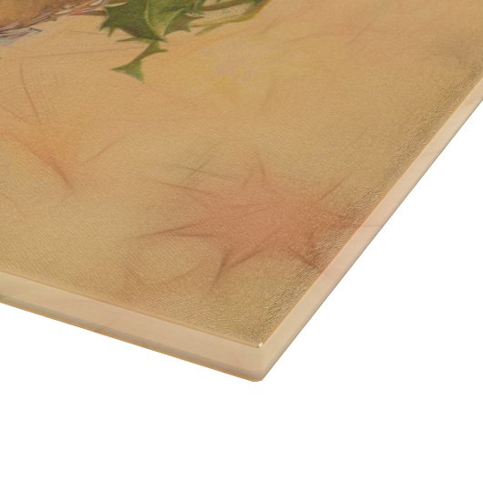 Weihnachts-Vintag-Portrait Schneidebrett (Ecke)