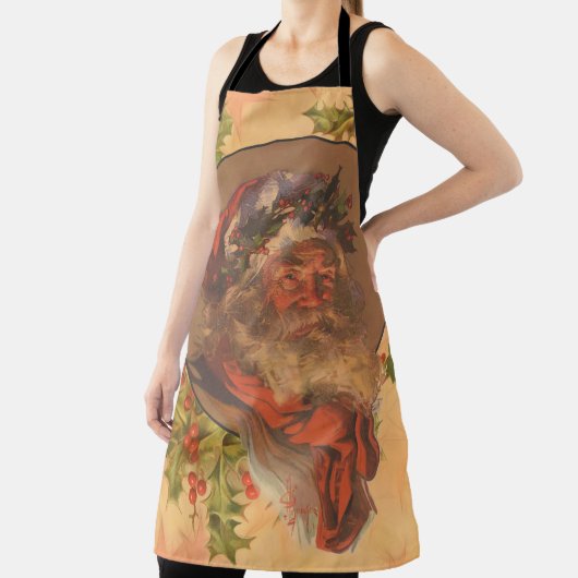 Weihnachts-Vintag-Portrait Schürze (InSitu)