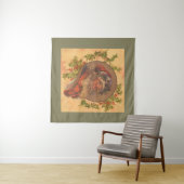 Weihnachts-Vintag-Portrait Wandteppich (Beispiel (Horizontal))