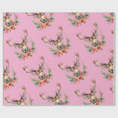 Weihnachts-Vintag-Rentierpapier Geschenkpapier (Flach)