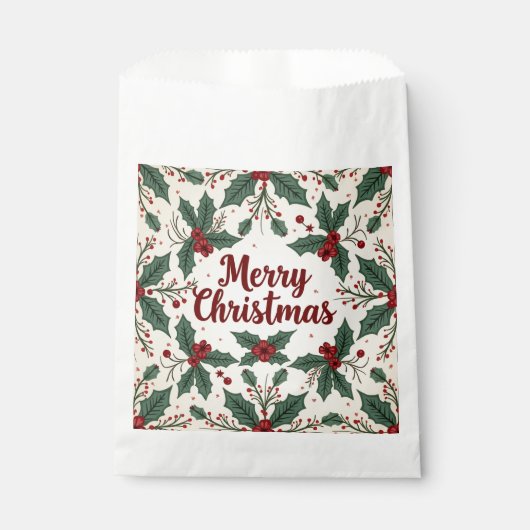 Weihnachts Vintag Style Gefälligkeitstaschen Geschenktütchen (Vorderseite)