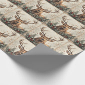 Weihnachts-Vintag-Wrackpapier Geschenkpapier (Ecke)