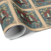 Weihnachts-Vintag-Wrackpapier Geschenkpapier (Rolleneckpunkt)