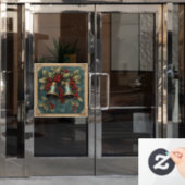 Weihnachts-Vintage Fensterklammer Fensteraufkleber (Büro Tür)