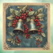 Weihnachts-Vintage Fensterklammer Fensteraufkleber (Blatt 3)