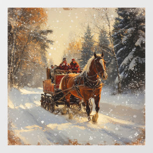 Weihnachts-Vintage Fensterklammer Fensteraufkleber