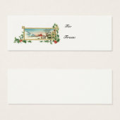 Weihnachts-Vintage Geschenkkarte (Vorne & Hinten)