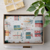 Weihnachts-Vintage Geschenkpakete Seidenpapier (Geschenk)