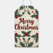 Weihnachts-Vintage Geschenktasten Geschenkanhänger (Vorderseite)