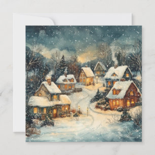 Weihnachts-Vintage-Grußkarte Feiertagskarte