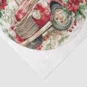 Weihnachts-Vintage LKW Seidenpapier (Ausschnitt)