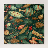 Weihnachts-Vintage-Puzzle Puzzle (Horizontal)
