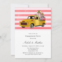 Weihnachts-Vintage Truck-Engagement-Partei