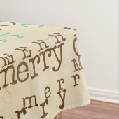 Weihnachts-Vintage Typografie Tischdecke (Beispiel)