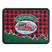 Weihnachts-Vintager LKW Buffalo Karo Familienname