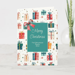 Weihnachts Vintages Geschenkpaket Faltschachtel We Feiertagskarte