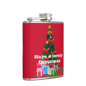 Weihnachts Vinyl Wrapped Flask Flachmann (Rechts)
