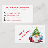 Weihnachts-Visitenkarte des Unternehmens mit Gesch Visitenkarte (Vorne/Hinten)