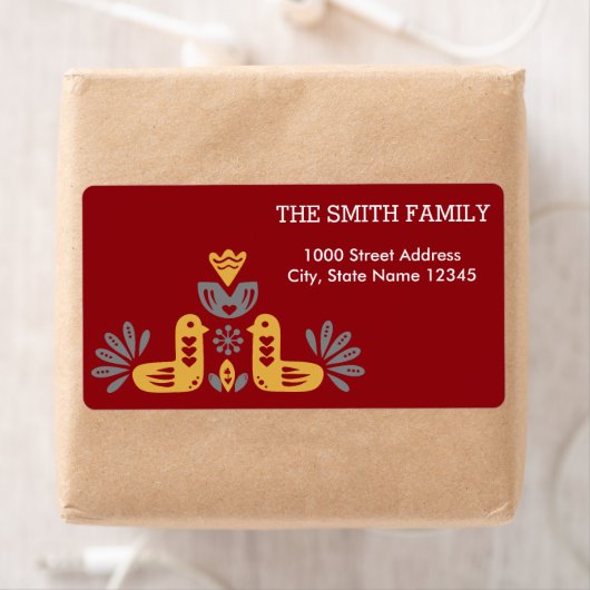 Weihnachts-Vogel-Pattern-Urlaub (Insitu)