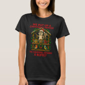 Weihnachts-Vogelfutterhaus-Eichhörnchen-Buffet-T-S T-Shirt (Vorderseite)