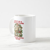 Weihnachts-Vogelfutterstelle-Eichhörnchen-Buffet L Kaffeetasse (Vorderseite Links)