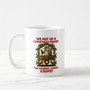 Weihnachts-Vogelfutterstelle-Eichhörnchen-Buffet L Kaffeetasse