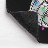 Weihnachts Volleyball Ball Weihnachtsmannmütze Fun Mousepad (Ecke)