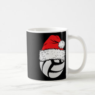 Weihnachts Volleyball Ball Weihnachtsmannmütze Wei Kaffeetasse