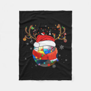 Weihnachts Volleyball Ball Weihnachtsmannmütze Xma Fleecedecke