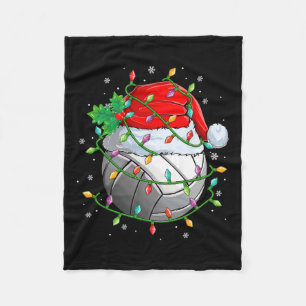 Weihnachts Volleyball Ball Weihnachtsmannmütze Xma Fleecedecke