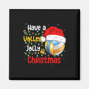 Weihnachts Volleyball haben ein Volley Jolly Weihn Magnet