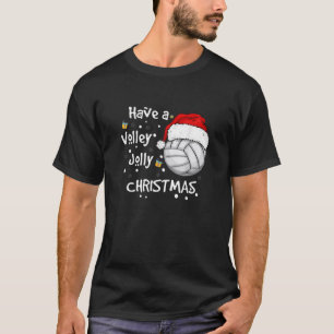 Weihnachts Volleyball haben ein Volley Jolly Weihn T-Shirt