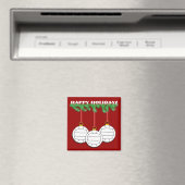 Weihnachts Volleyball Magnet (In Situ (Geschirrspüler))