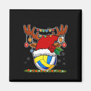 Weihnachts-Volleyball-Rentier & Verstärker; Weihna Magnet