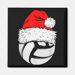 Weihnachts-Volleyball Santa-Hut Xmas passend Magnet