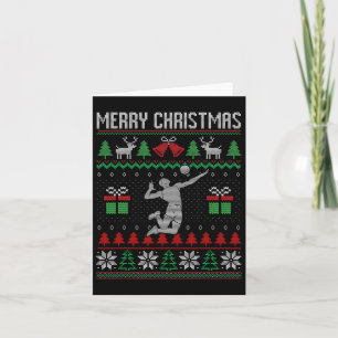 Weihnachts Volleyball Spieler Xmas Sport Lover Ugl Karte