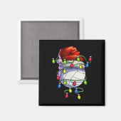 Weihnachts Volleyball Weihnachten Weihnachten Lich Magnet (Vorderseite/Rückseite)