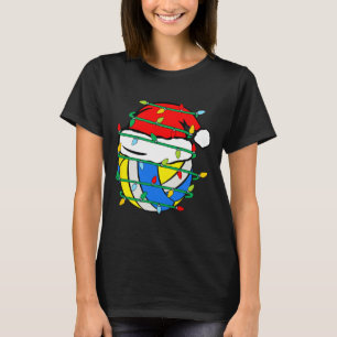 Weihnachts Volleyball Weihnachtsmann Kinder Kinder T-Shirt