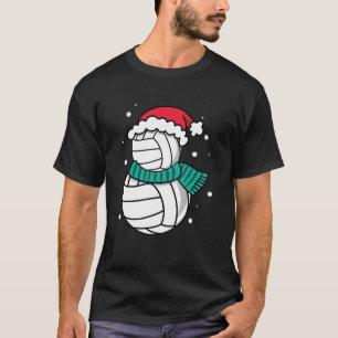 Weihnachts-VolleyBall-Weihnachtsmannmütze T-Shirt