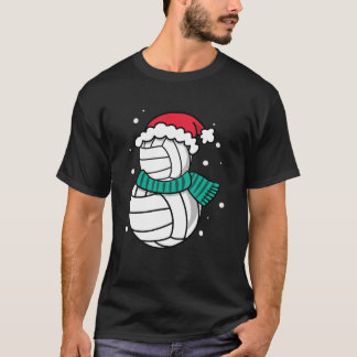 Weihnachts-VolleyBall-Weihnachtsmannmütze T-Shirt