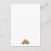 Weihnachts-VorHochzeitsparty Begleitkarte (Rückseite)