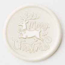 Weihnachts-Wachs-Siegel-Aufkleber