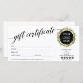 Weihnachts-Wachturm - Moderne Geschenkkarte Logo (Vorne/Hinten)